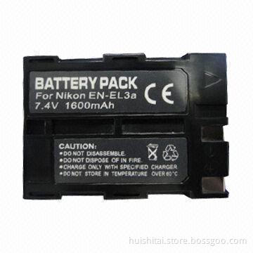 Digital Camcorder Battery for Nikon, with 7.4V Voltage and 1,600mAh Capacity